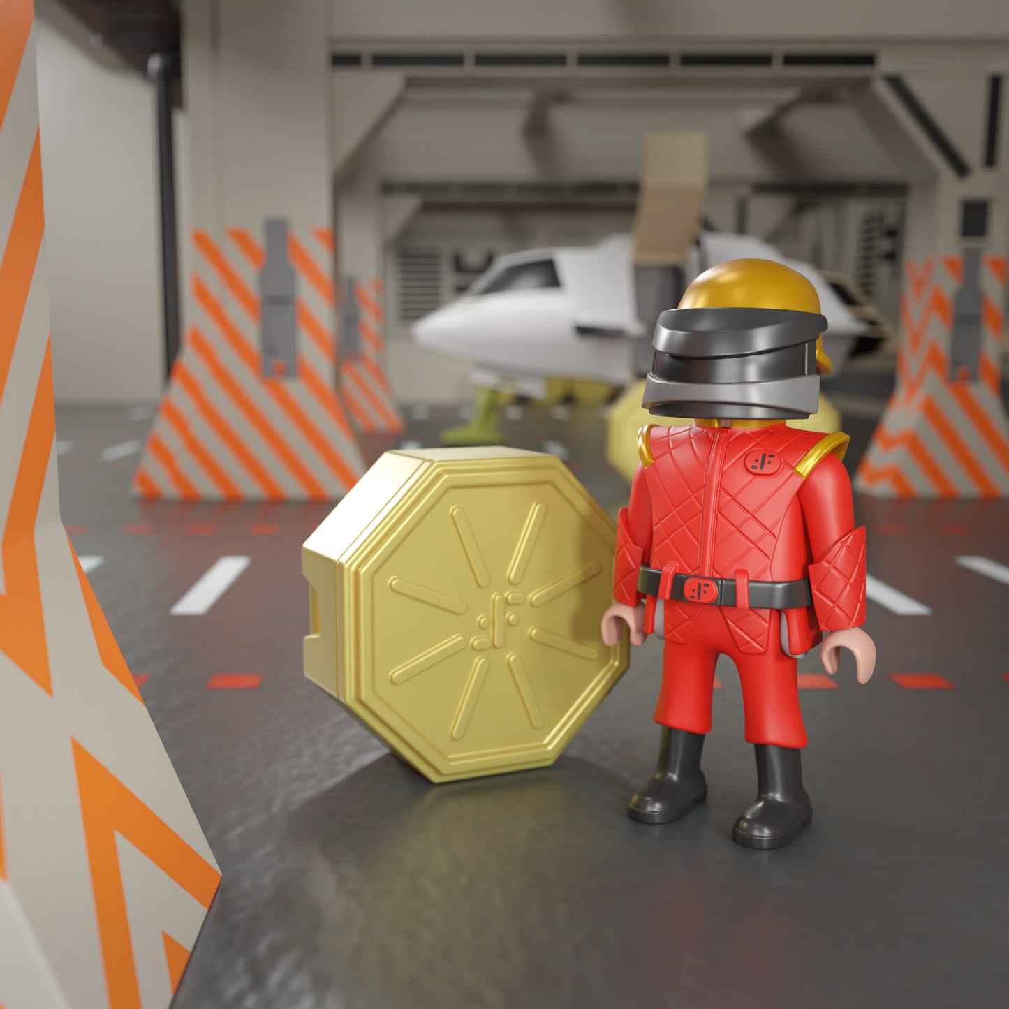 "V" Visitor Guard Figure